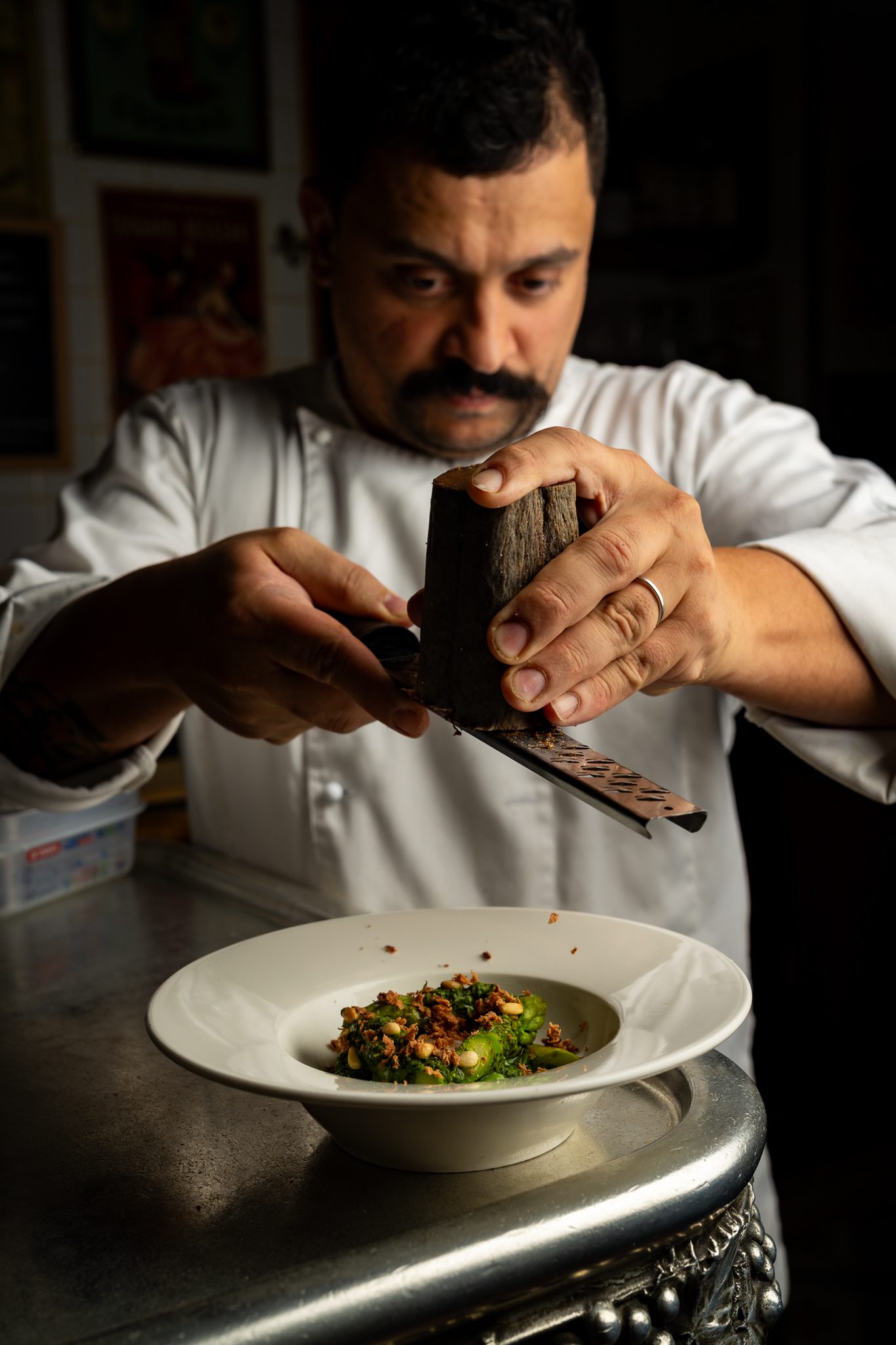 The chef in the kitchen