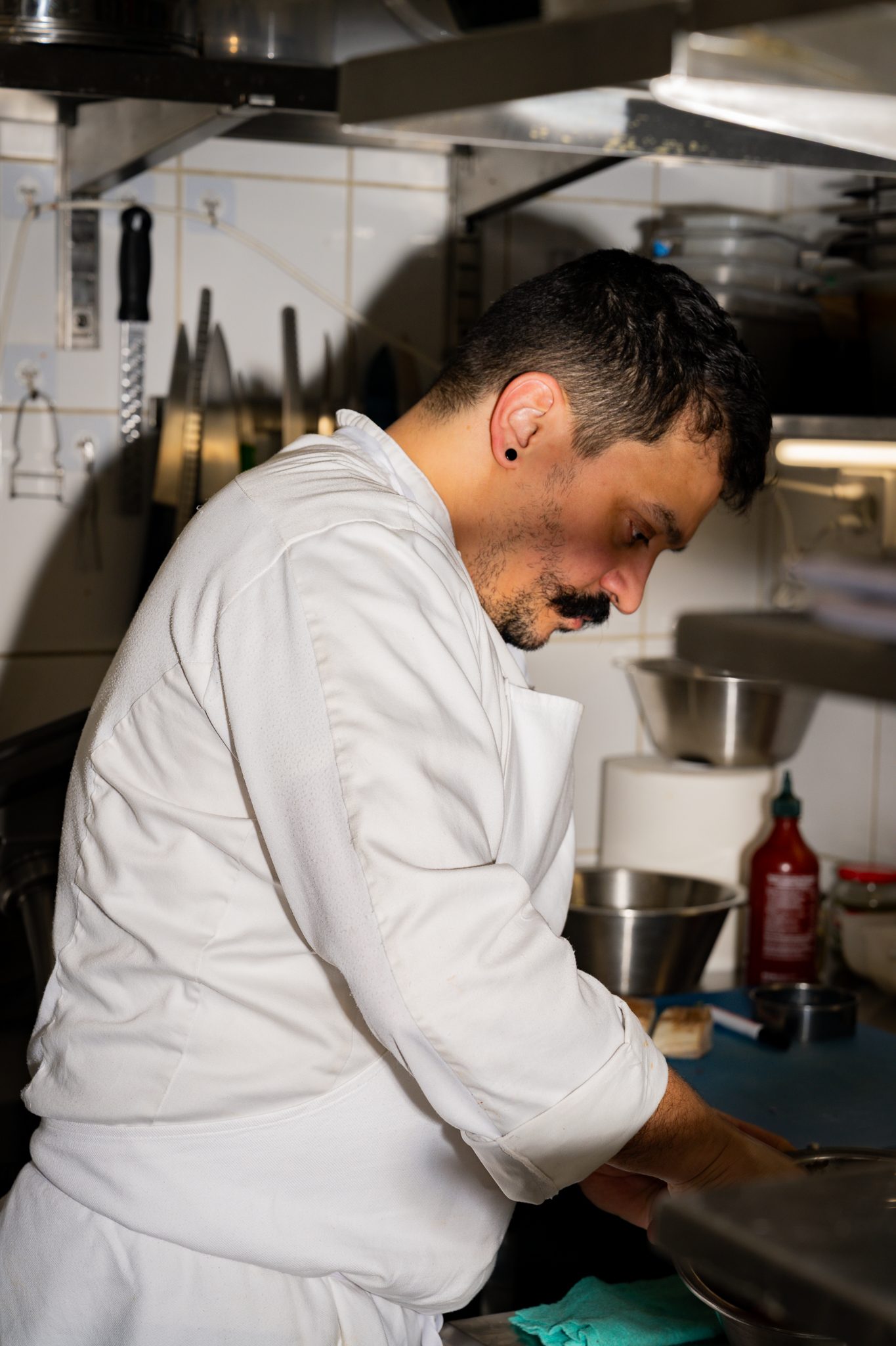 Nathan Cavadini en cuisine