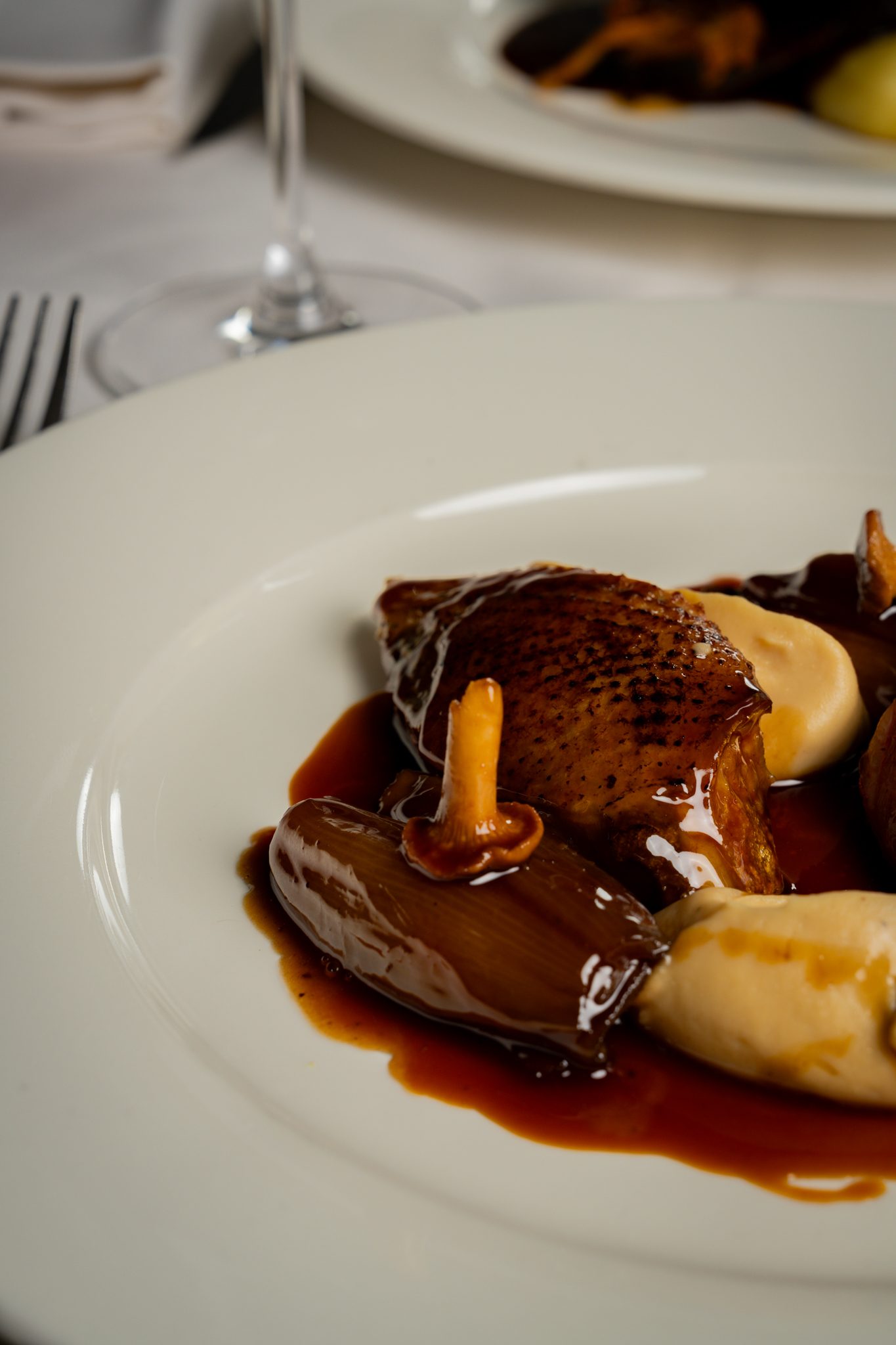 Un pigeon et sa sauce