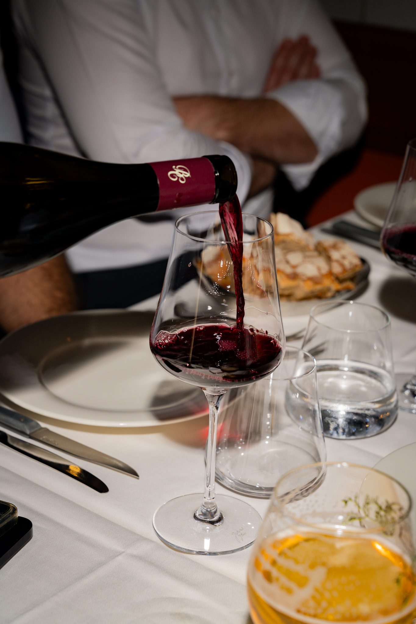 Le service du vin à table