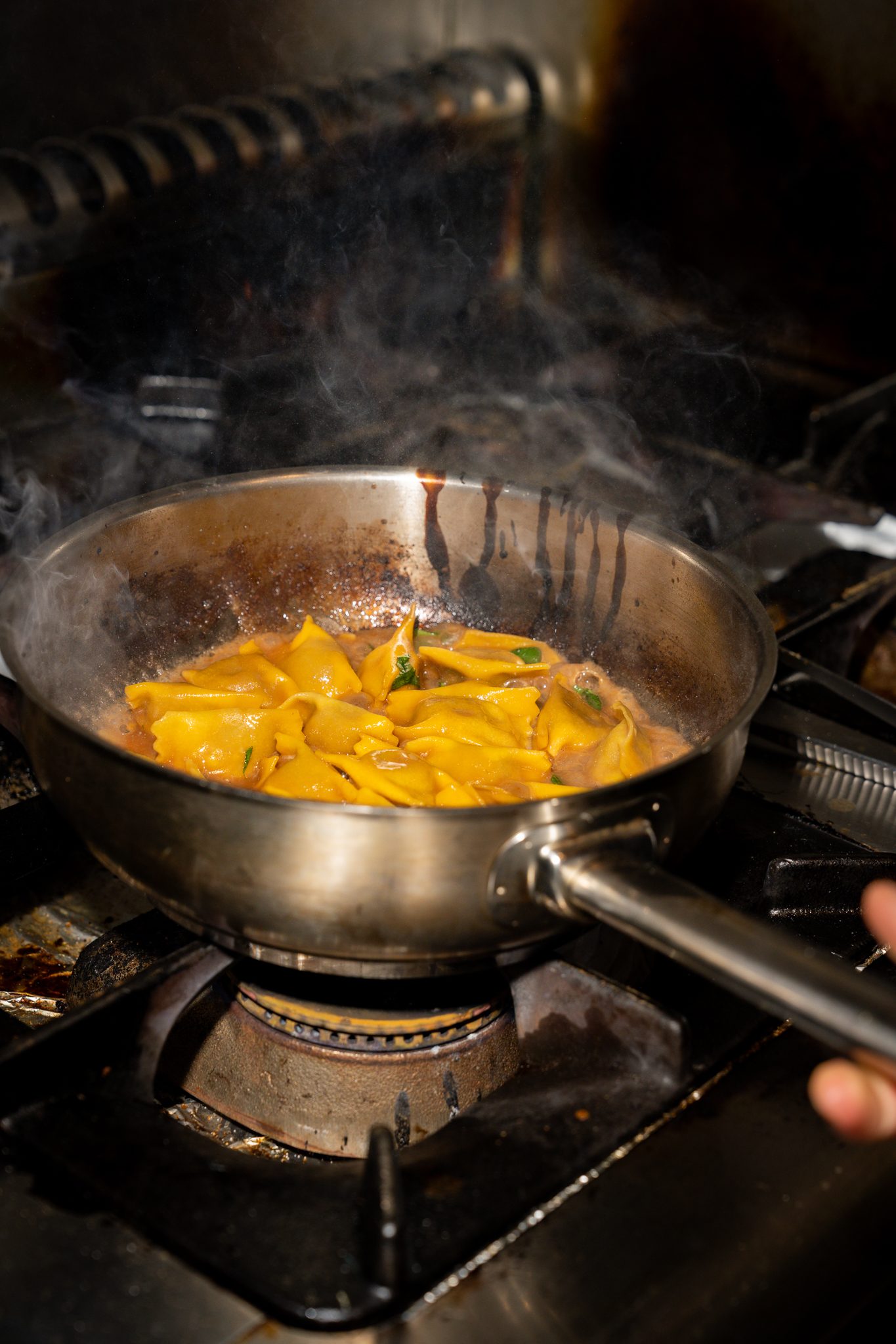 Les Agnolotti del Plin à la poêle