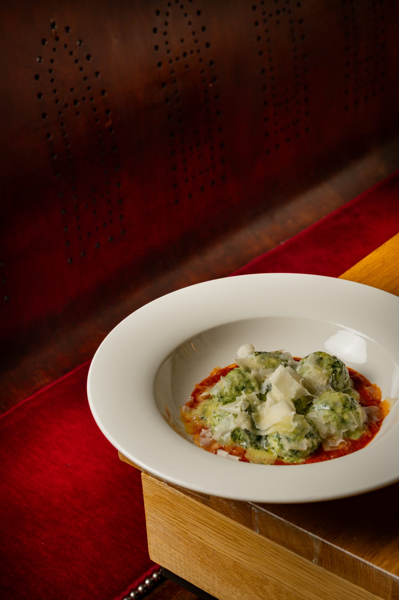 Gnocchi verts à la sauce tomate